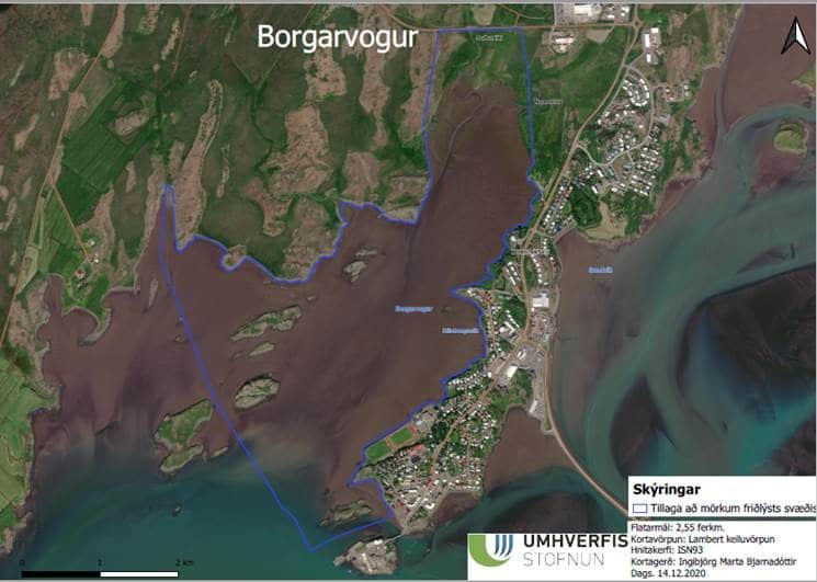 Proposed Borgarvogur Nature Reserve Limits
