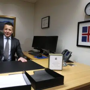 Foreign Affairs Minister Guðlaugur Þór Þórðarson