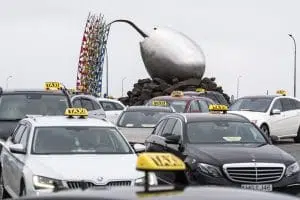 Taxis at the airport