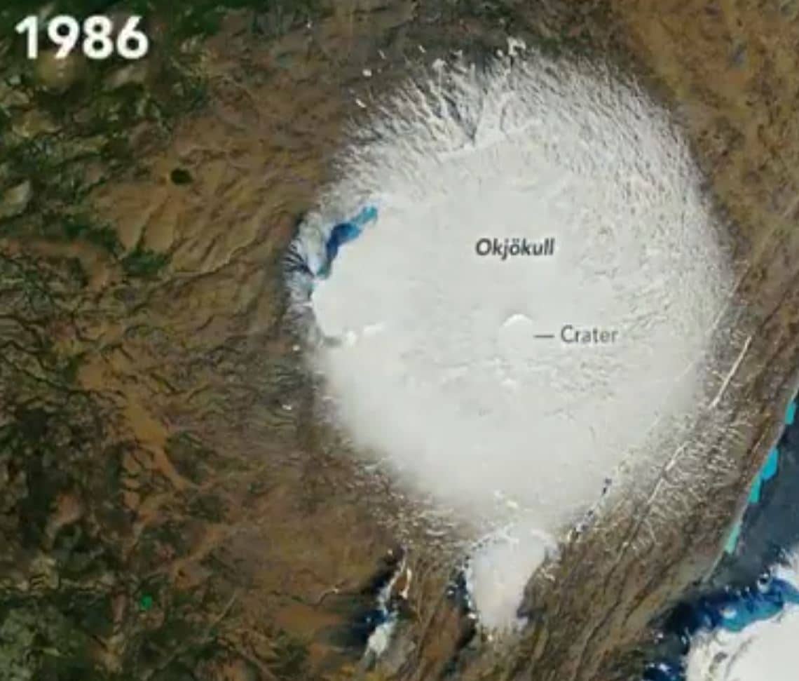 NASA Higlights Ok Glacier's Disappearance on Satellite Photos