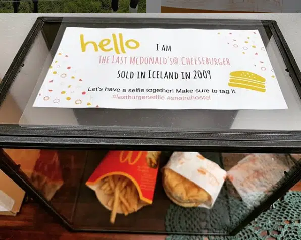 The last Iceland McDonald's hamburger