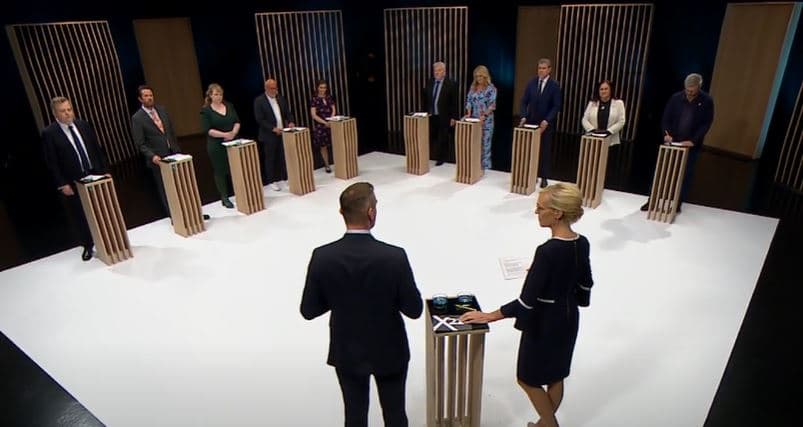 election debate 31 august 2021