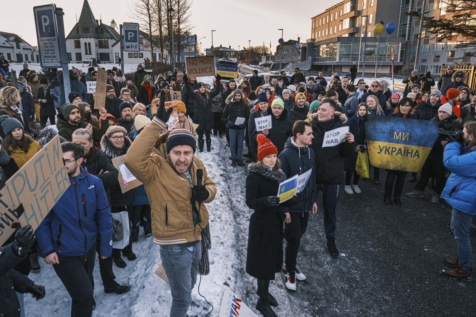 Protests in Reykjavík