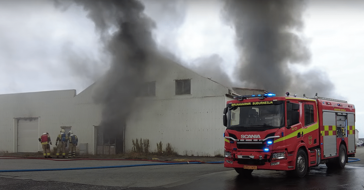 Large Fire in Reykjanesbær