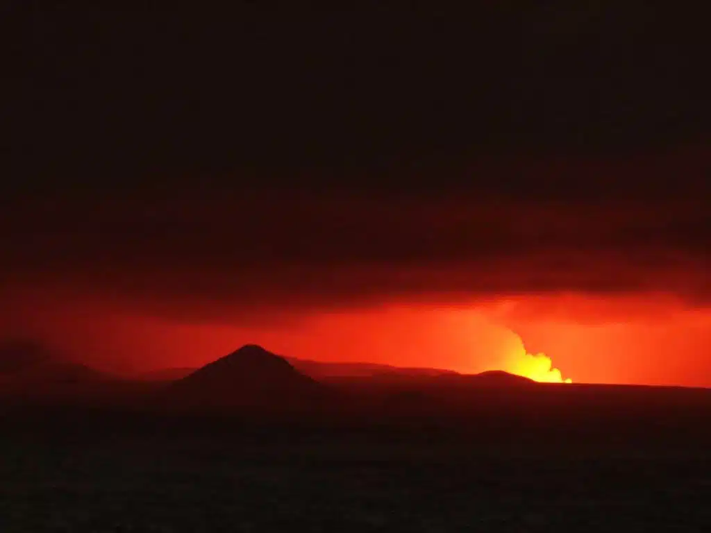 Volcanic eruption on Reykjanes peninsula