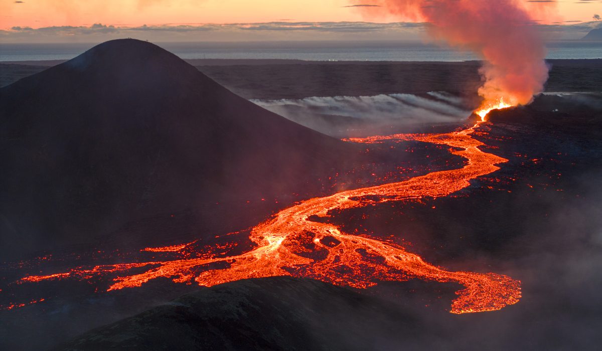 Volcanic Eruption in Reykjanes Iceland, 2023