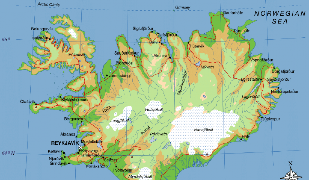map iceland